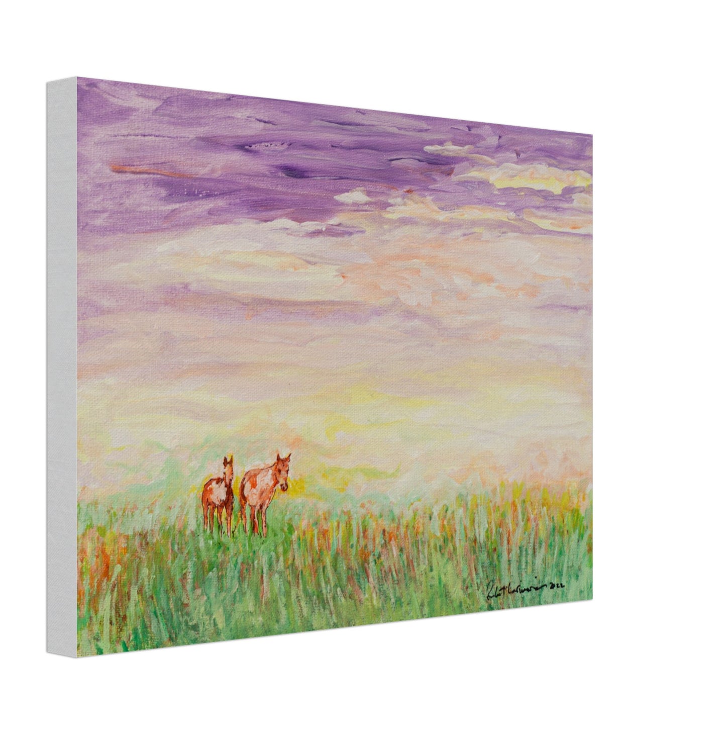 Two Horses - Canvas