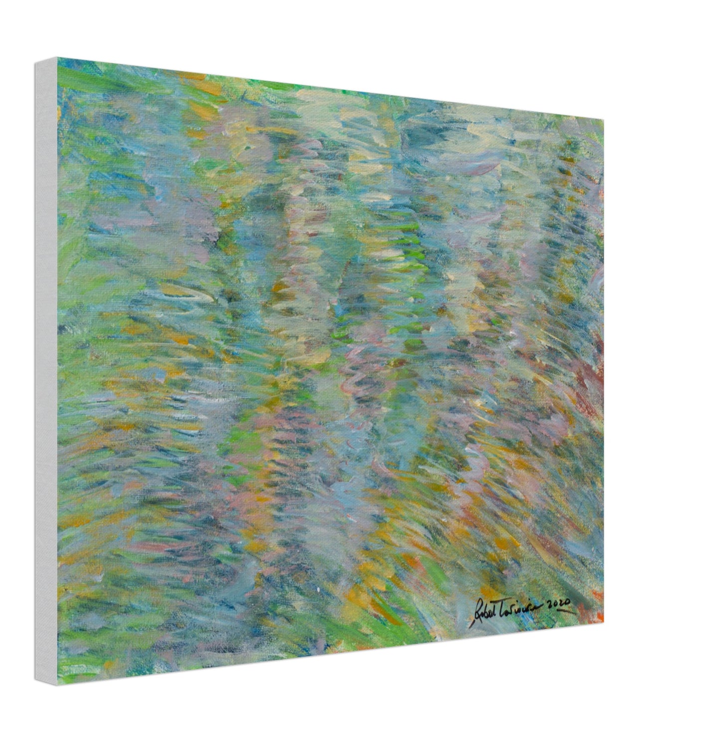 Autumn Colours In Water - Canvas