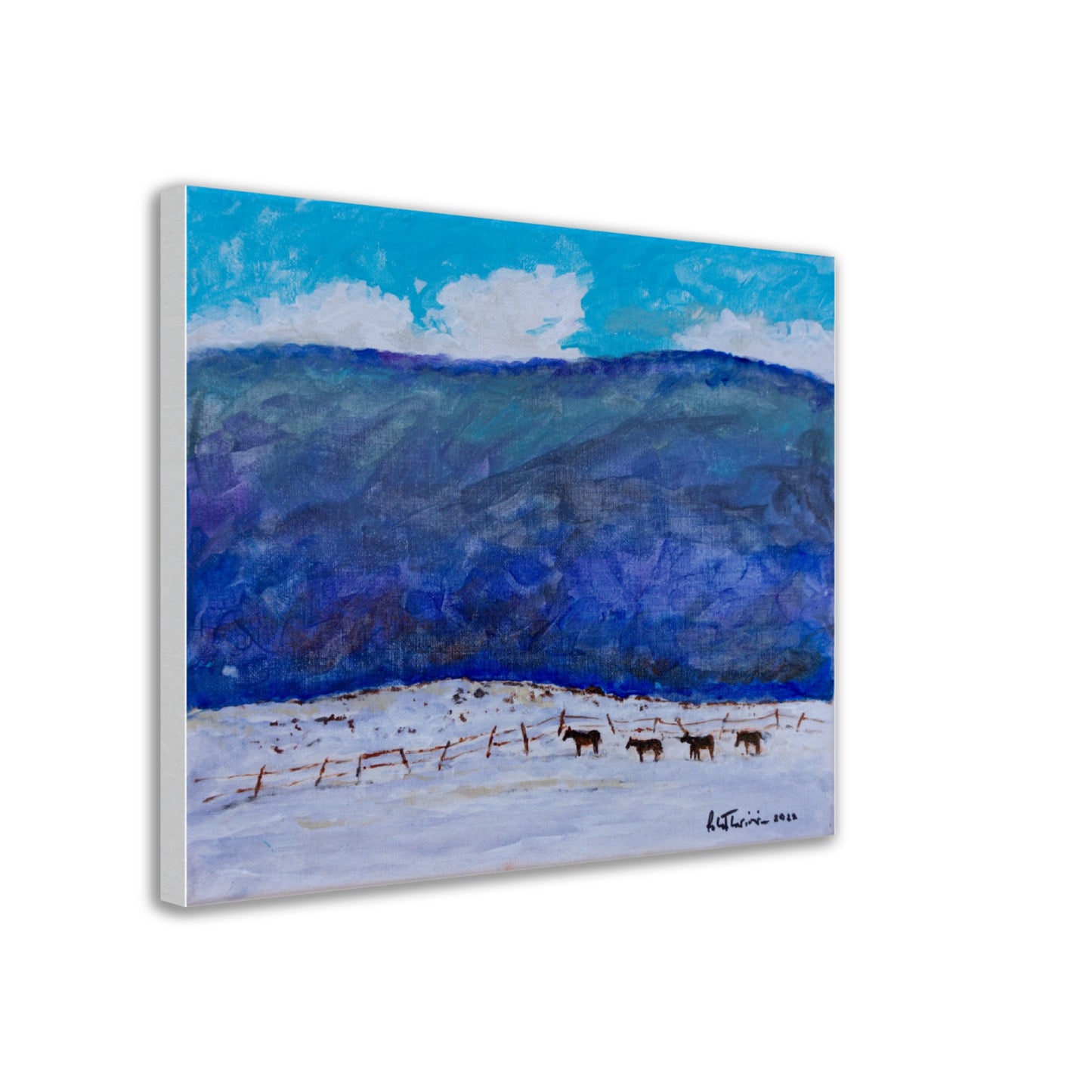 Winter Horses - Canvas